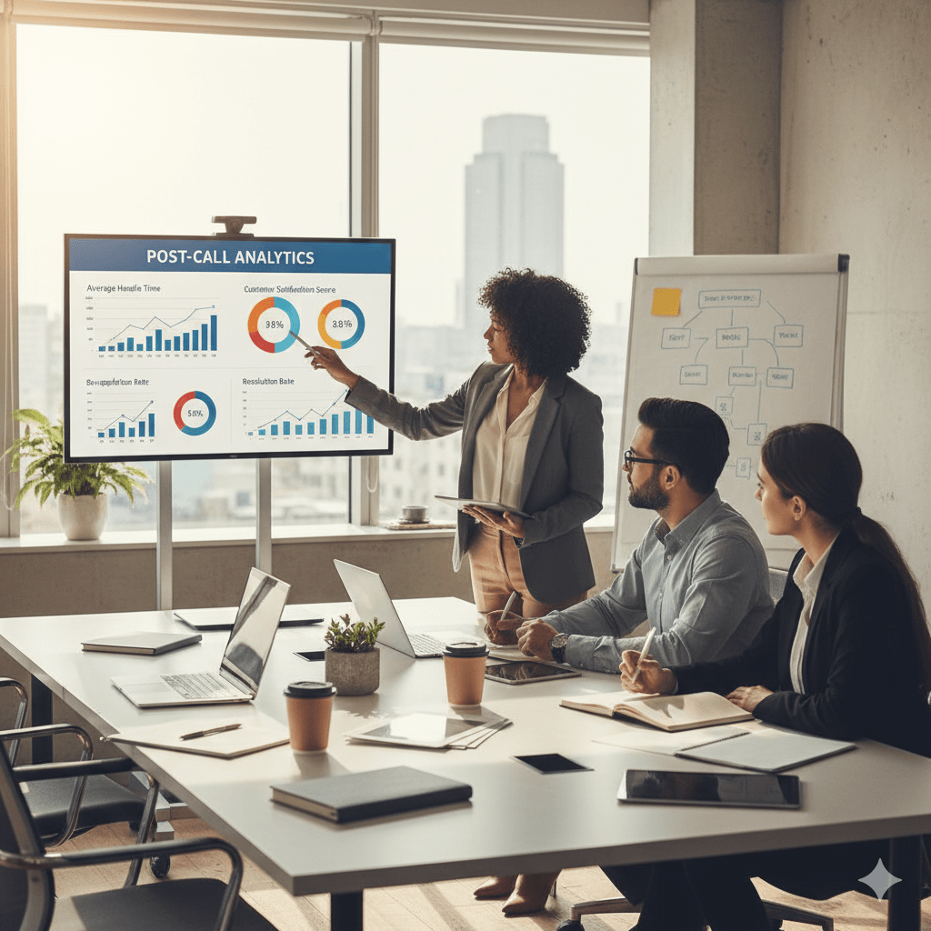 Post-Call-Analyse - SailsUp Feature Darstellung